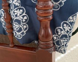 Mahogany FourPoster Bed with Carved Headboard second image