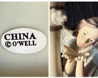 Grandeur Noel Porcelain Angel with Dove Figurine second image