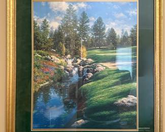 The th at Castle Pines Golf Course Landscape Print by Larry Dyke