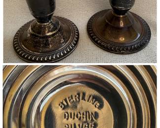 Duchin Sterling Weighted Candlesticks Pair