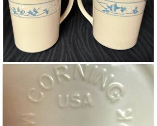 Corning Ware First of Spring Pattern Mugs Set of