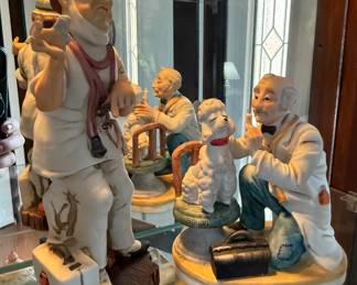 Geo. Z. Lipton The Doctors Visit Porcelain Figurine Set