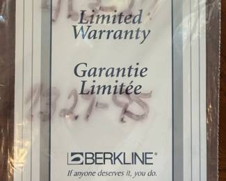 Berkline Blue Leather Recliner second image