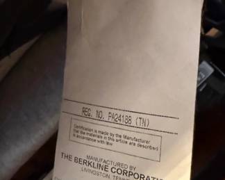 Berkline Blue Leather Recliner third image