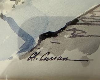 Still Life with Fruit and Hat, Signed G. Carson second image