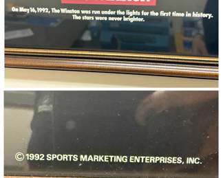 The Winston NASCAR Night Race Commemorative Framed Print with Driver Autographs second image