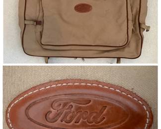 Ford Eddie Bauer Edition Canvas and Leather Garment Bag