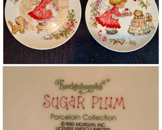 Enchantmentos Sugar Plum Porcelain Collection Plates Set of