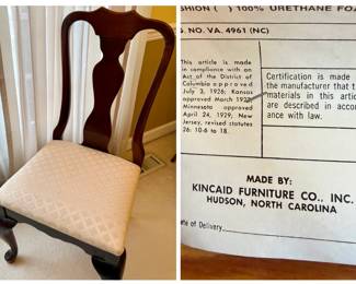 Kincaid Furniture Co. Mahogany Side Chair