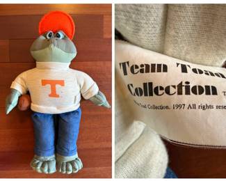 University of Tennessee Volunteers Smokey Mascot Frog Plush Toy Team Toad Collection