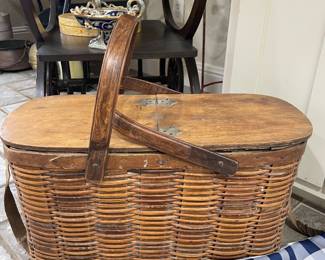 Antique Picnic Basket