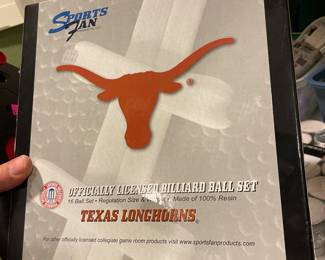 Texas Longhorns Billiard Balls