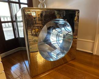 Modern Chrome End Table
