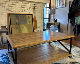 Artistica Home Rustic Wood Coffee Table