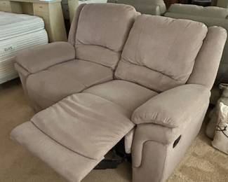 Wall hugging double reclining loveseat. Very clean. 