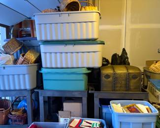 . . . five more totes filled with who knows what!!