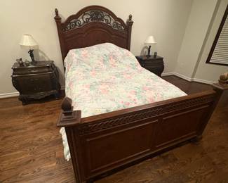 . . . gorgeous queen bed with matching night stands