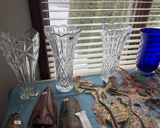 . . . high-end crystal vases