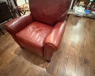. . . leather accent chair