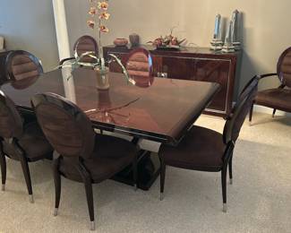 Italian dining table and side board, Giorgio Collection "Monte Carlo"