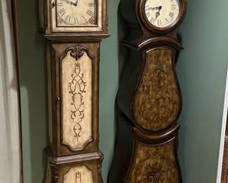 Vintage Howard Miller and Hooker Furniture Grandfather Clocks