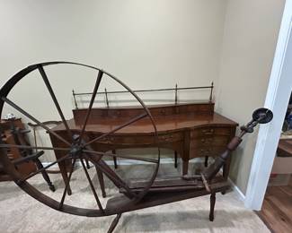 Antique 19th Century Walking Wheel - One of Two Available