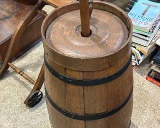Antique 19th Century Wooden Butter Churn