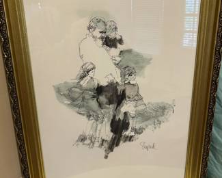 Limited Edition Signed Print of "Father and Children" by Richard Shepard