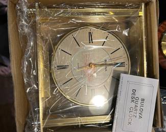 Bulova Grand Prix Table Clock