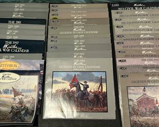 1994-2023 Civil War Calendars Featuring Mort Künstler Paintings