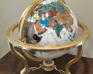 Mother of Pearl Gemstone Globe