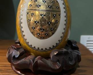 Antique Mexican Milagro Prayer Egg