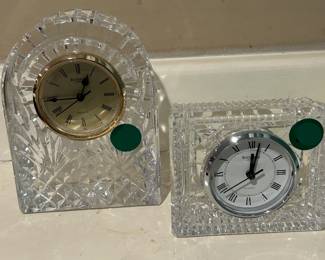 Waterford Crystal Table Clocks