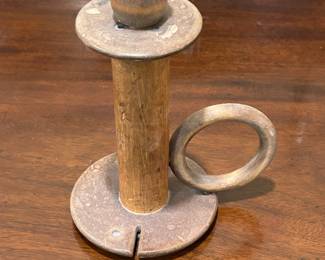 Antique Wooden Spool Candle