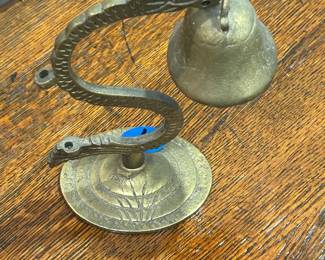 Vintage Brass Chinese Dragon Dinner Bell