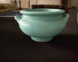 Roseville Pottery Matte Green TwoHandled Urn Planter