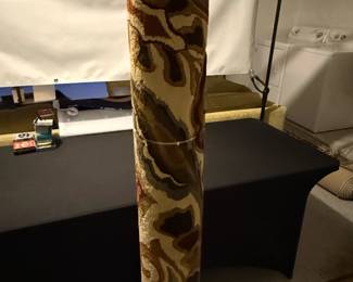 Vintage s Cabin Craft Tufted Art Rug with Abstract Pattern