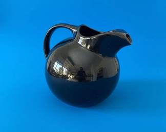 Hall China Black Ball Pitcher 