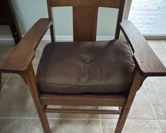 Arts and Crafts Oak Armchair by Stickley Brothers