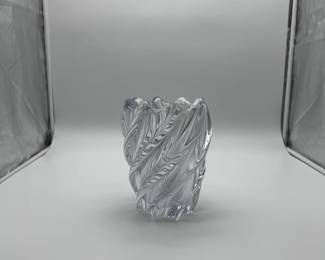 Val Saint Lambert Art Verrier France Crystal Vase