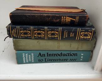 Collection of Vintage Books International Collectors Library, German Title, and Literature Textbook