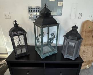 Set of Three Decorative Lanterns