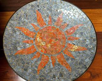Mosaic Sun Medallion Tabletop