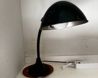 Vintage Cast Iron Gooseneck Desk Lamp third image