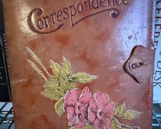 Vintage Leather Correspondence Folder