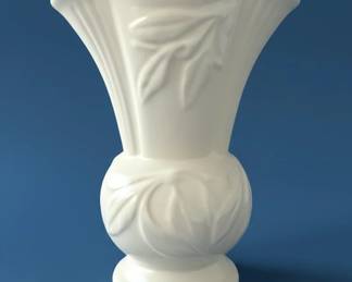 Vintage McCoy Pottery Vase with Embossed Floral Design