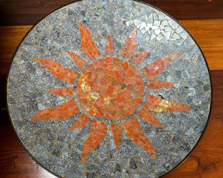 Mosaic Sun Medallion Tabletop