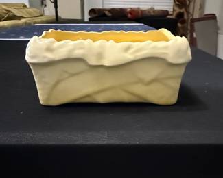 Vintage McCoy Pottery Yellow Rectangular Planter
