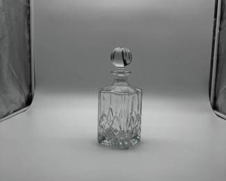 Cut Crystal Square Whiskey Decanter with Stopper