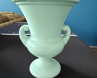 Vintage Haeger Aqua Urn Vase